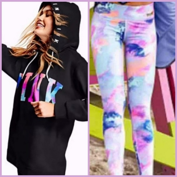 2 PC VS PINK HTF WATERCOLOR SET,All Products : American Fashion Style Bags On Sale
